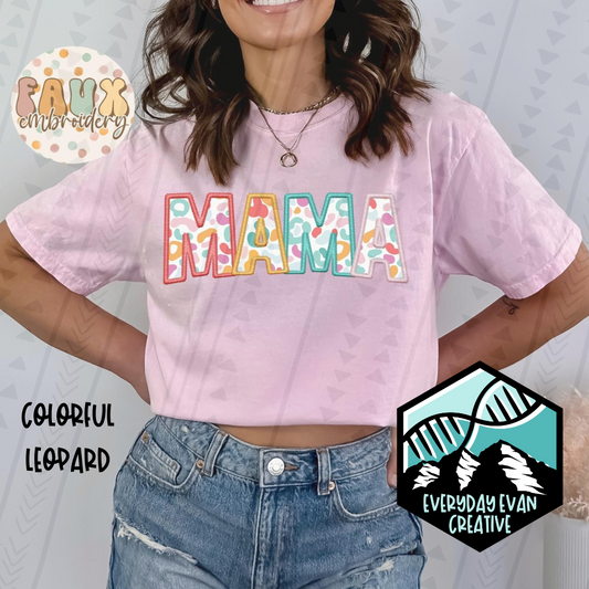 Image of a sample t-shirt that reads: MAMA