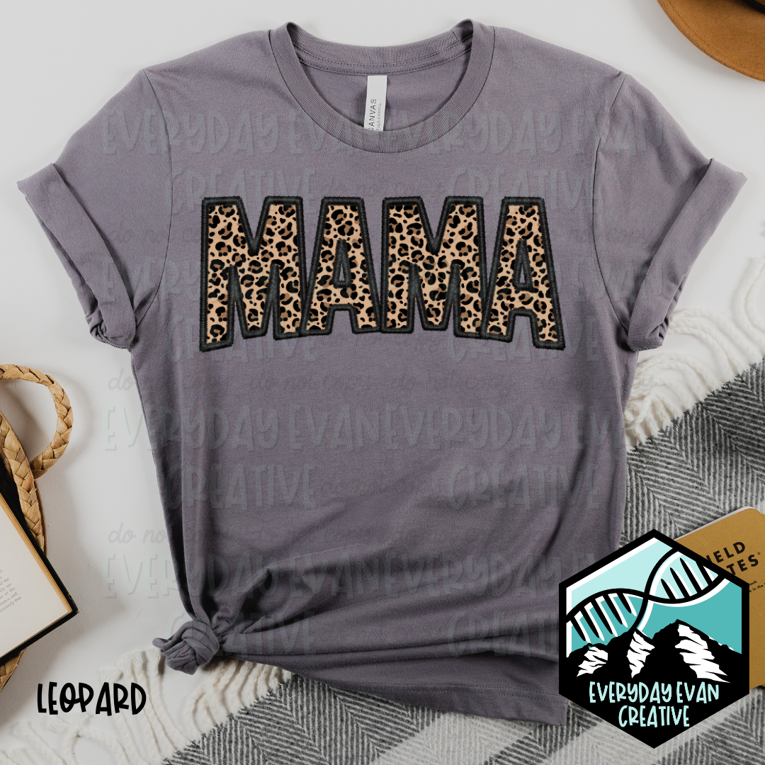 Image of a sample t-shirt that reads: MAMA