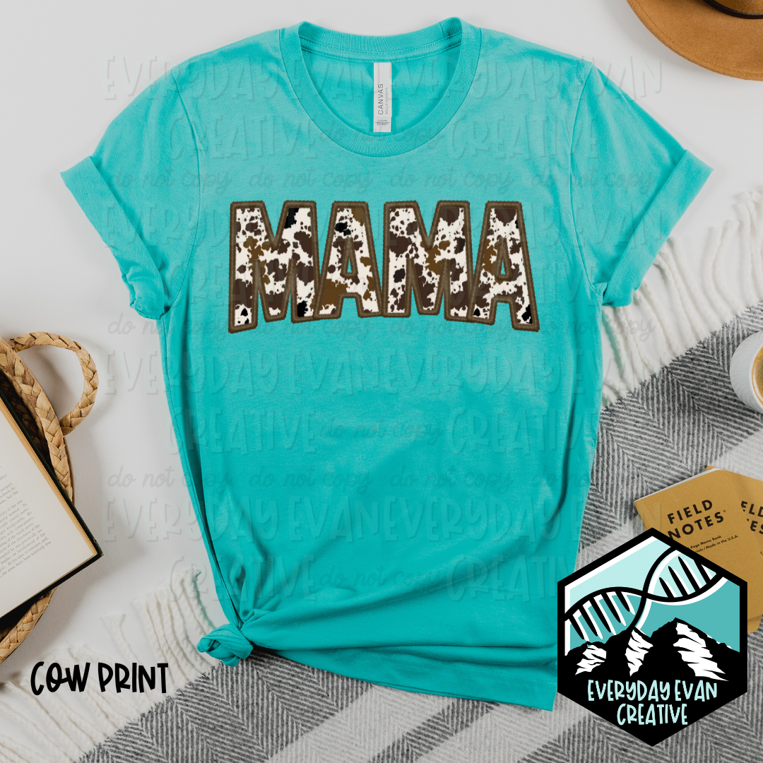 Image of a sample t-shirt that reads: MAMA