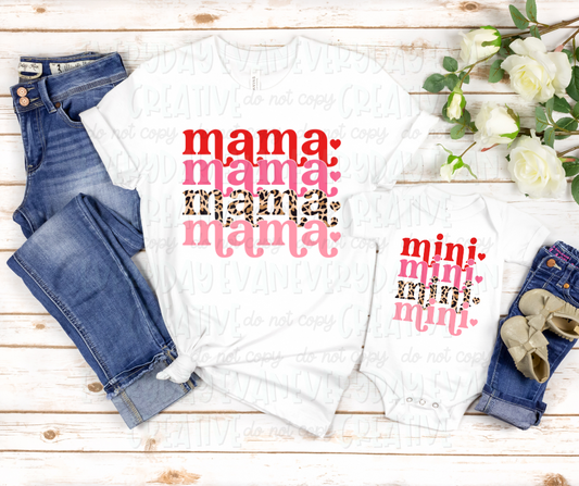 Mini Stacked Valentine's Infant Onesie