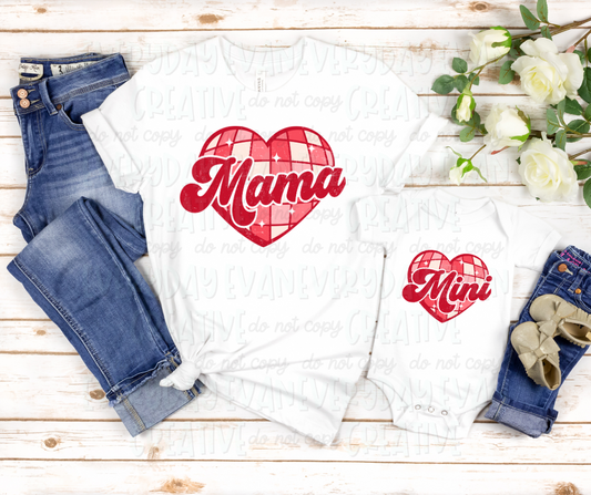 Retro Mini Heart Infant Onesie