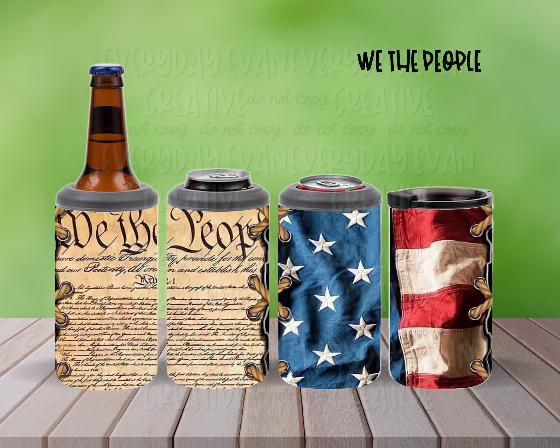 Image of patriotic can cooler