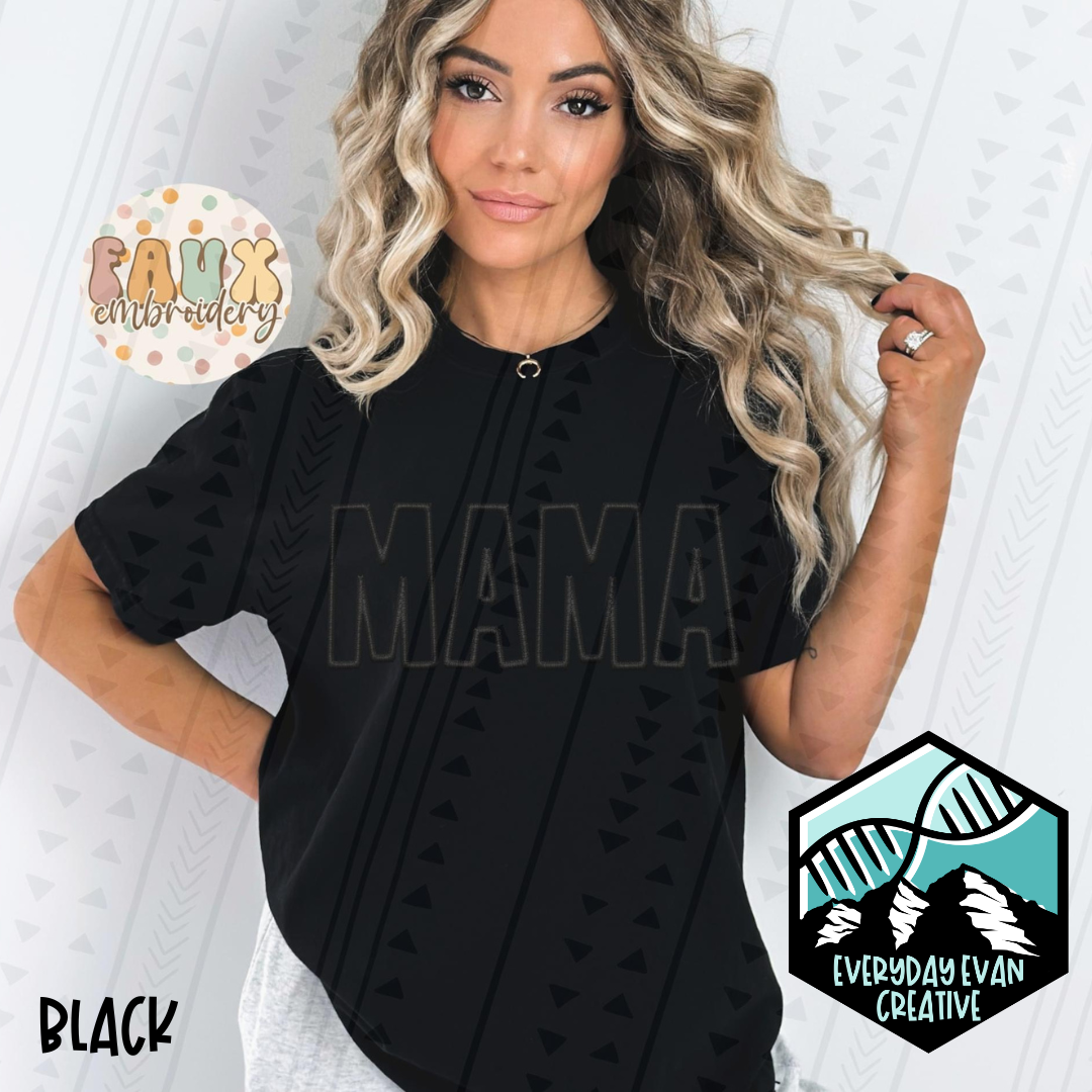Image of a sample t-shirt that reads: MAMA