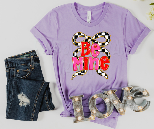 Be Mine Checkered Bow