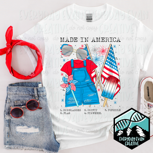 Made in America t-shirt design