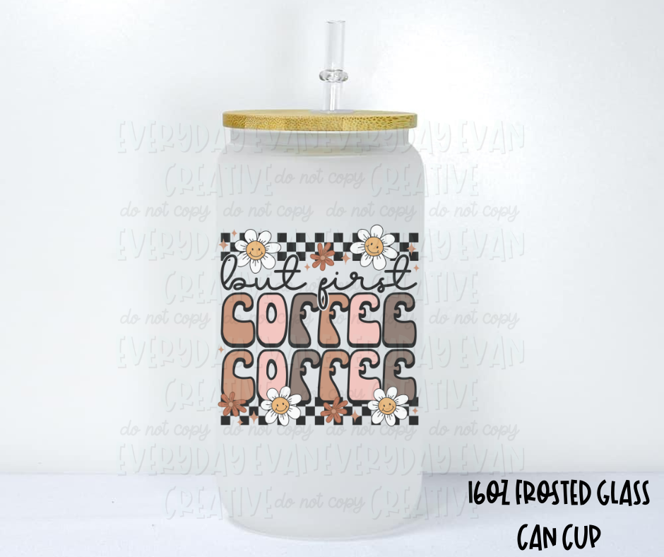 Image of a frosted glass can cup