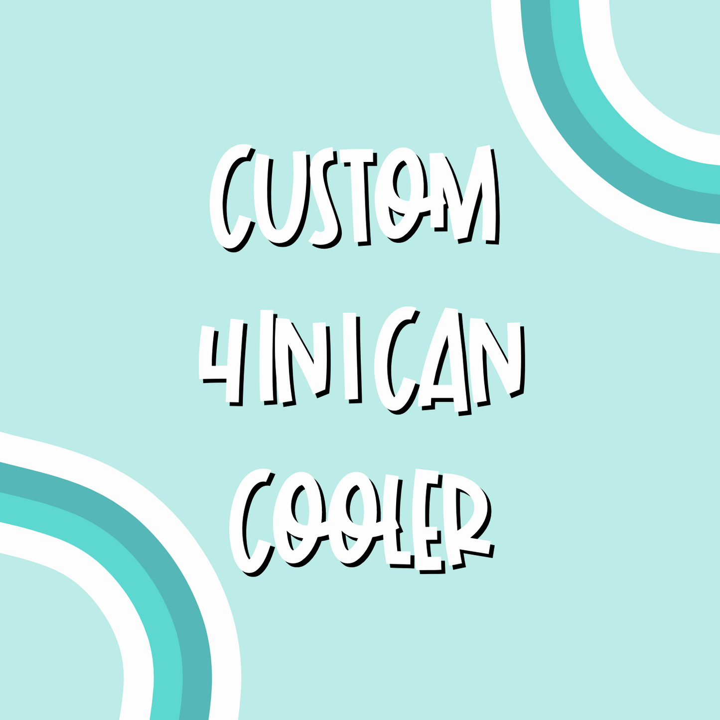 Custom 4 in 1 Can Cooler