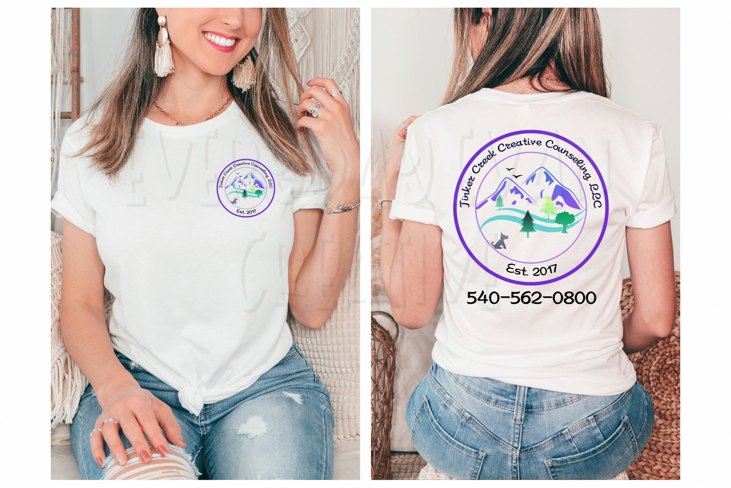 Tinker Creek Creative Counseling Staff Tee