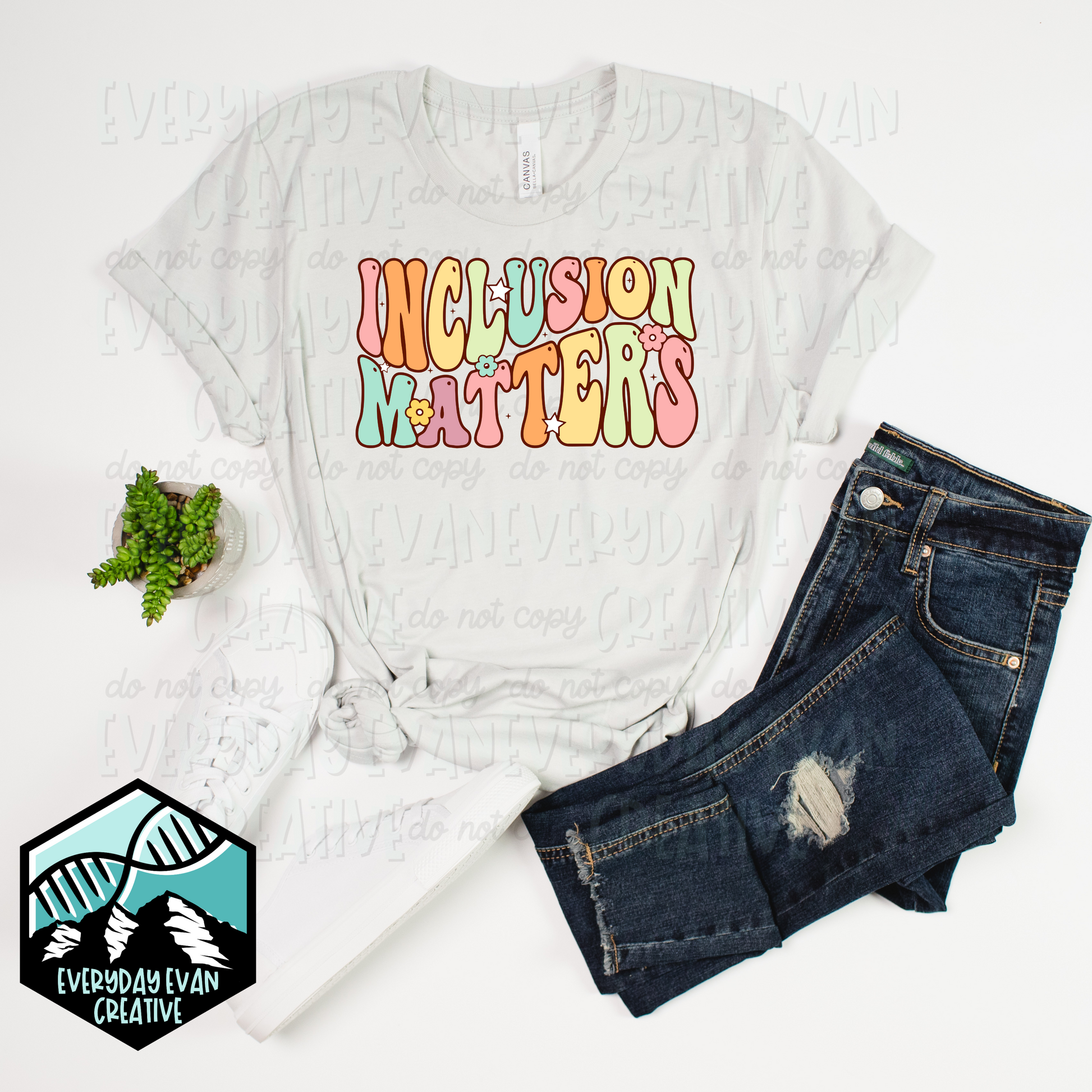 A shirt that reads inclusion matters